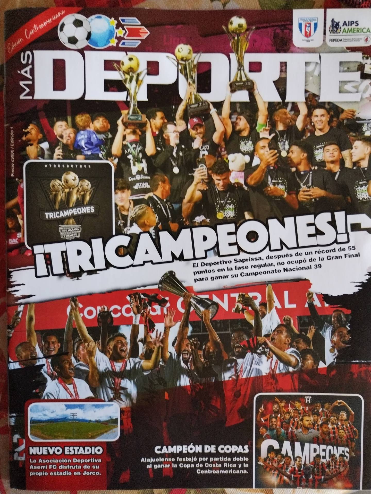 Ya se puede conseguir la edición impresa de la revista Más Deporte, en la cual se recogen las más recientes celebraciones de Saprissa y Alajuelense