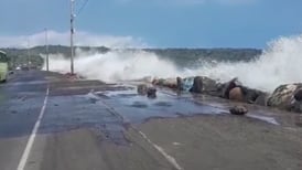 Así ha estado la marea estos días en Caldera, Mopt pide precaución a los conductores