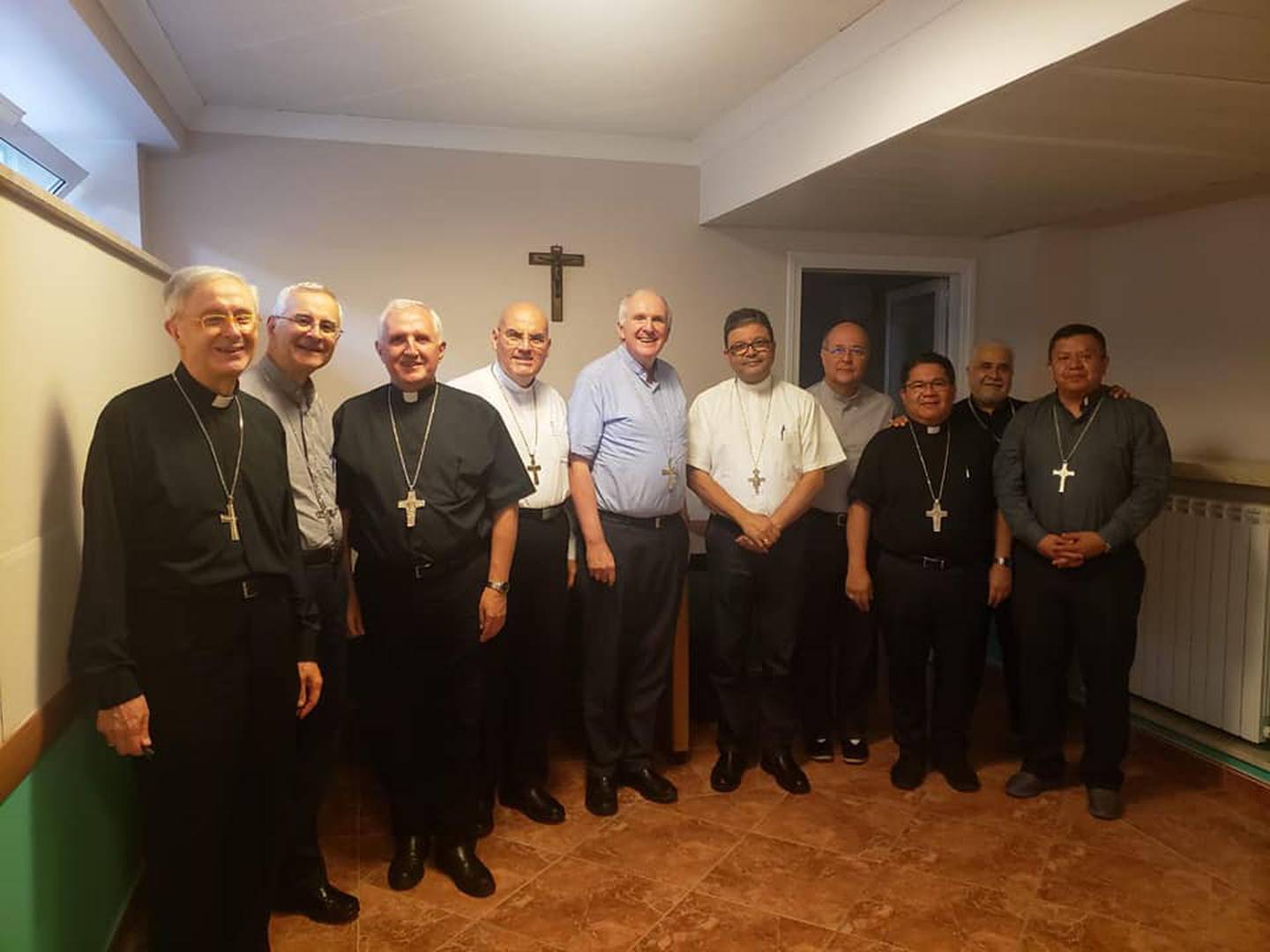 Esto son solo algunos obispos con cinco años de ordenación que participaron del encuentro que duró dos semanas.