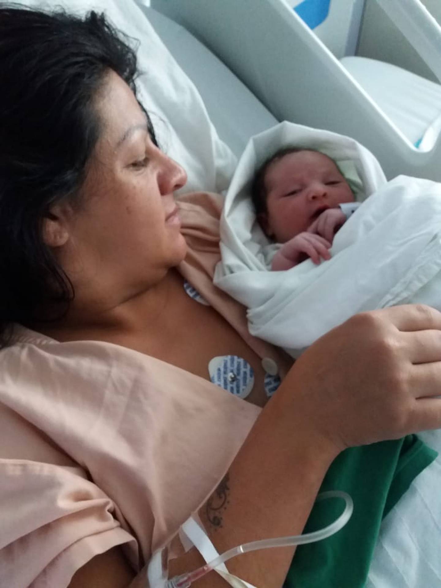 María Guadalupe nació horas después de que se vino el fuerte temblor del 25 de junio.
