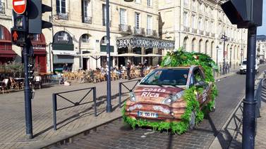 368 carros eléctricos ticos disfrazados de bosques atraen turistas en Francia