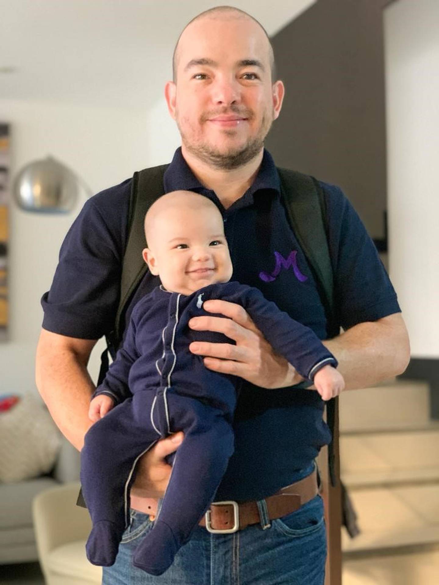 Jorge Castillo Barberena disfrutó de la licencia de paternidad al nacer su hijo Andrés Castillo, él trabaja en Mondelez.