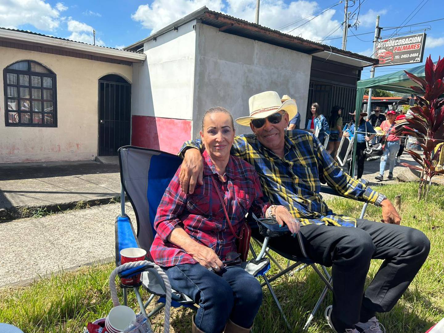 Los esposos Jorge Calderón y doña Blanca Calvo disfrutaron del tope de Palmares 2024.