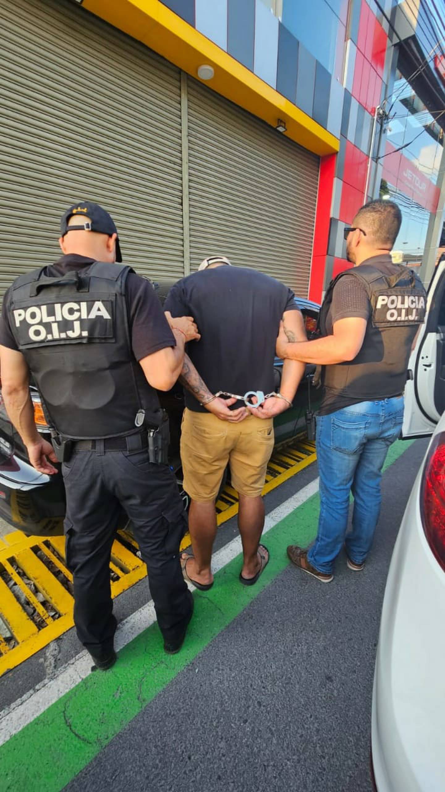 El sospechoso fue detenido este miércoles  en San José. Foto OIJ.