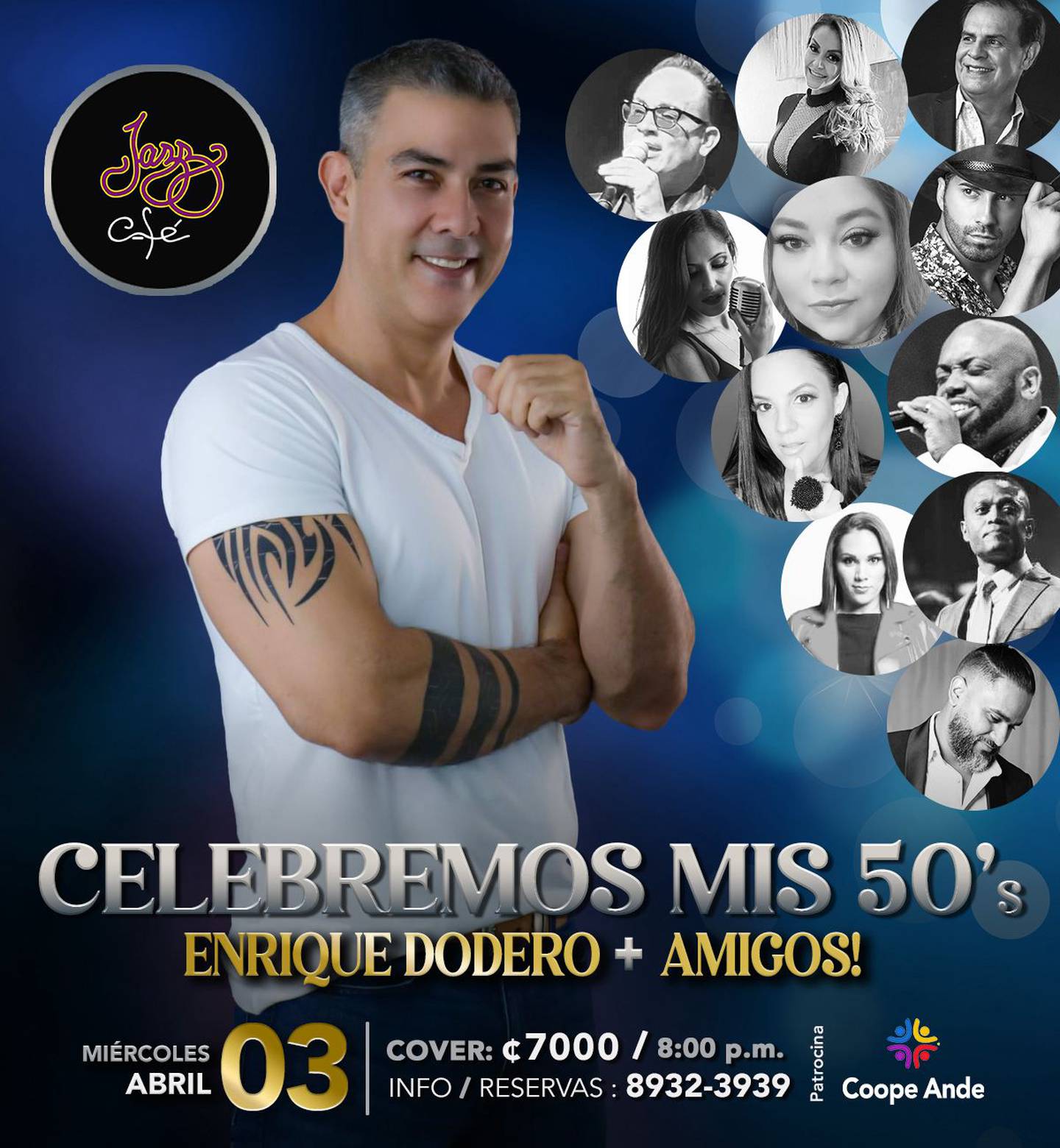 Enrique Dodero, cantante nacional celebra sus 50 años.