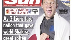 Diario inglés titula Go Kane! antes del partido Colombia-Inglaterra y se le vienen encima