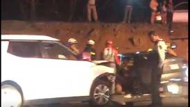 Video: Violento choque entre 3 carros deja a 6 personas heridas en Alajuela 