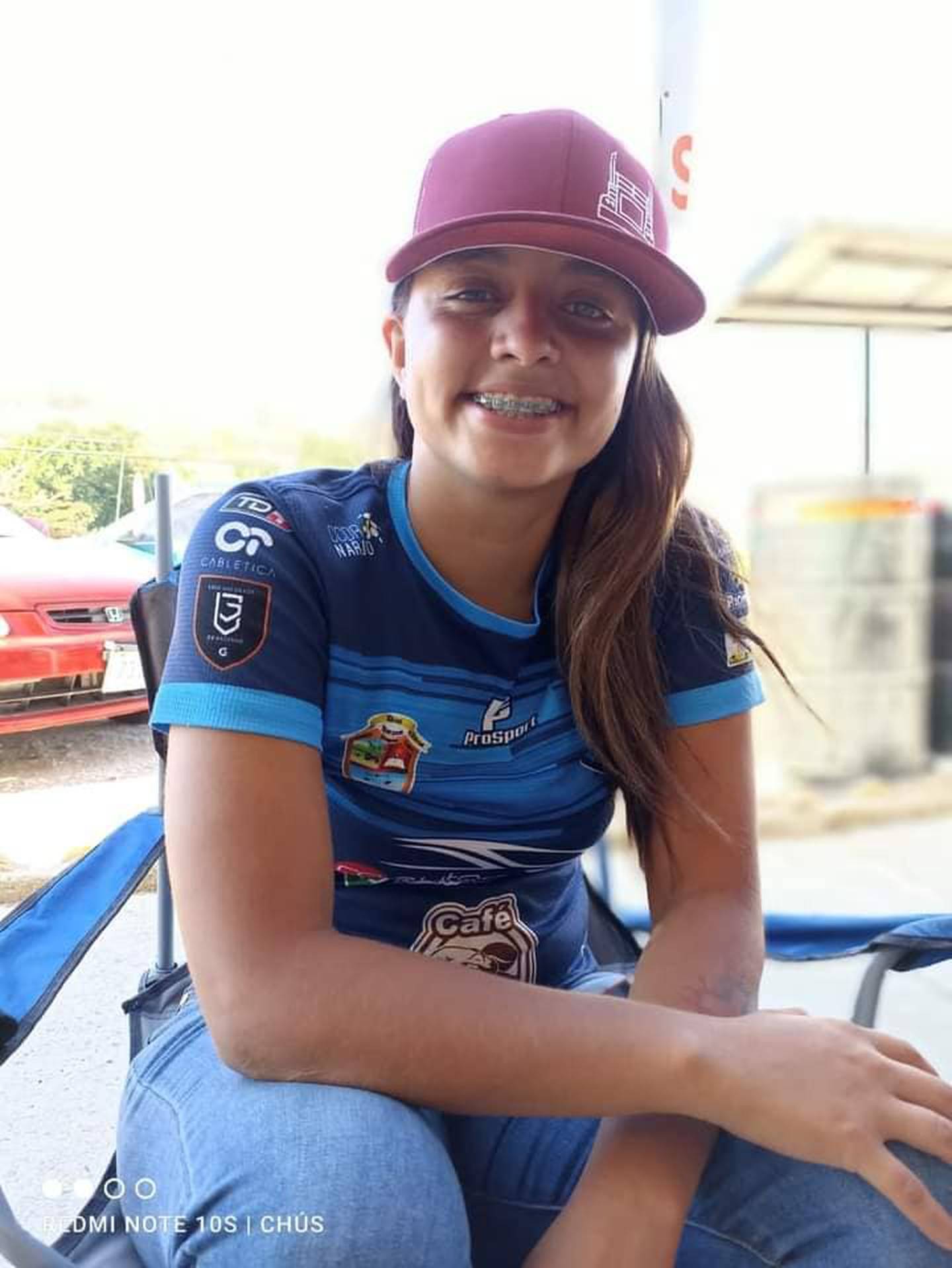 Fabiola Gutiérrez, jugadora de Jicaral que sufrió accidente de tránsito. Foto tomada de Facebook.