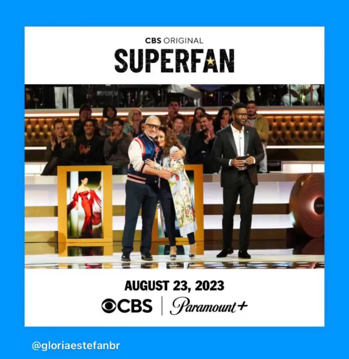 Vinna Rouge en reality Superfan de CBS sobre Gloria Estefan. Cortesía