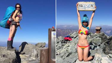 Mundo picante: La escaladora en bikini murió congelada luego de caer a un precipicio de 20 metros
