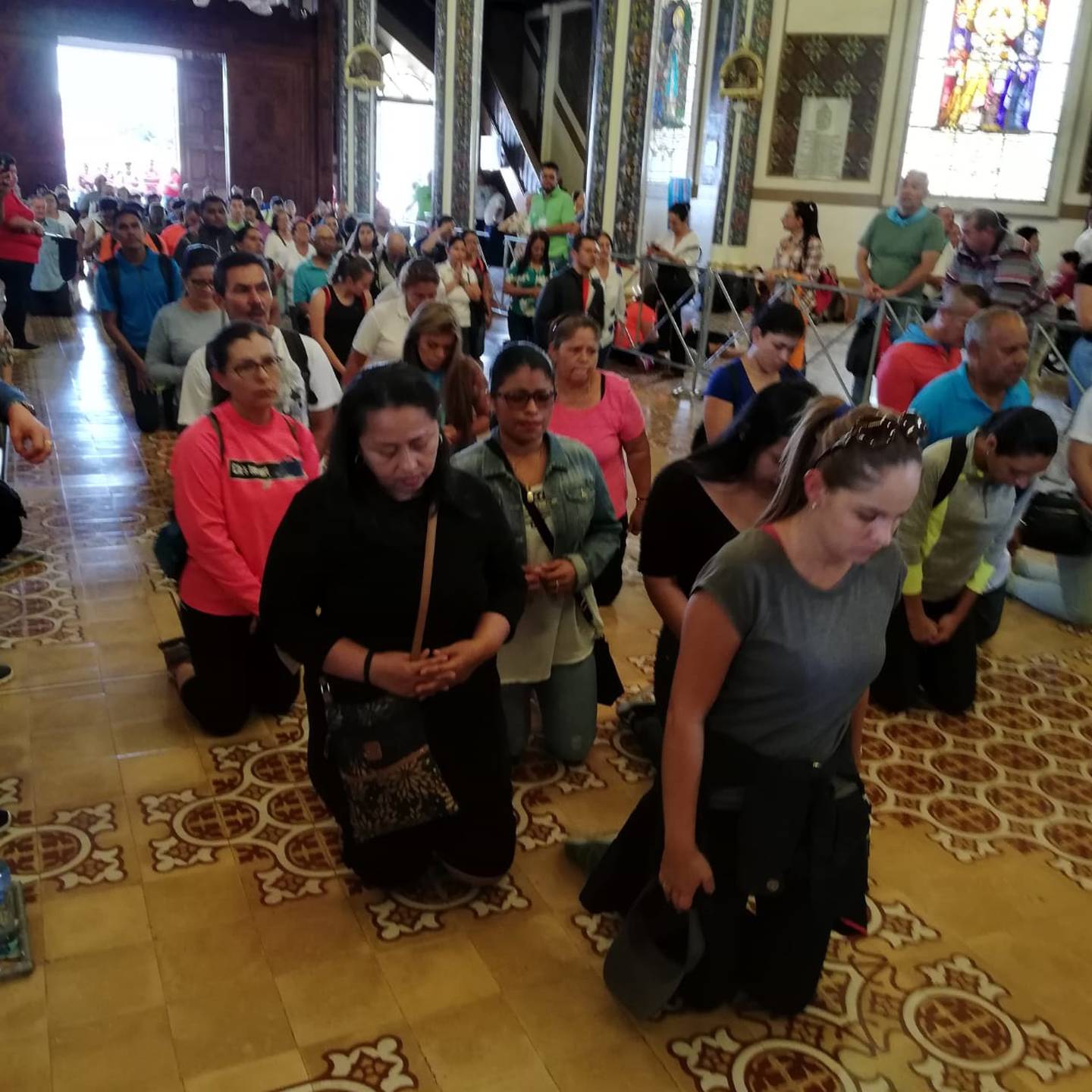 Los católicos aprovecharon el sábado 27 de julio para hacer la romería