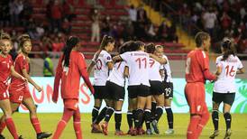 Selección femenina de Costa Rica hizo fiesta en el Estadio Nacional ante San Cristóbal y Nieves