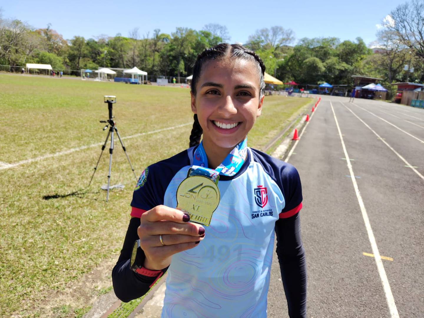 Yuditza Jiménez Mejías ganó la medalla de oro en la prueba de los 800 metros planos Sub-23 de la actual edición 40 de los Juegos Deportivos Nacionales Icoder 2022-2023.