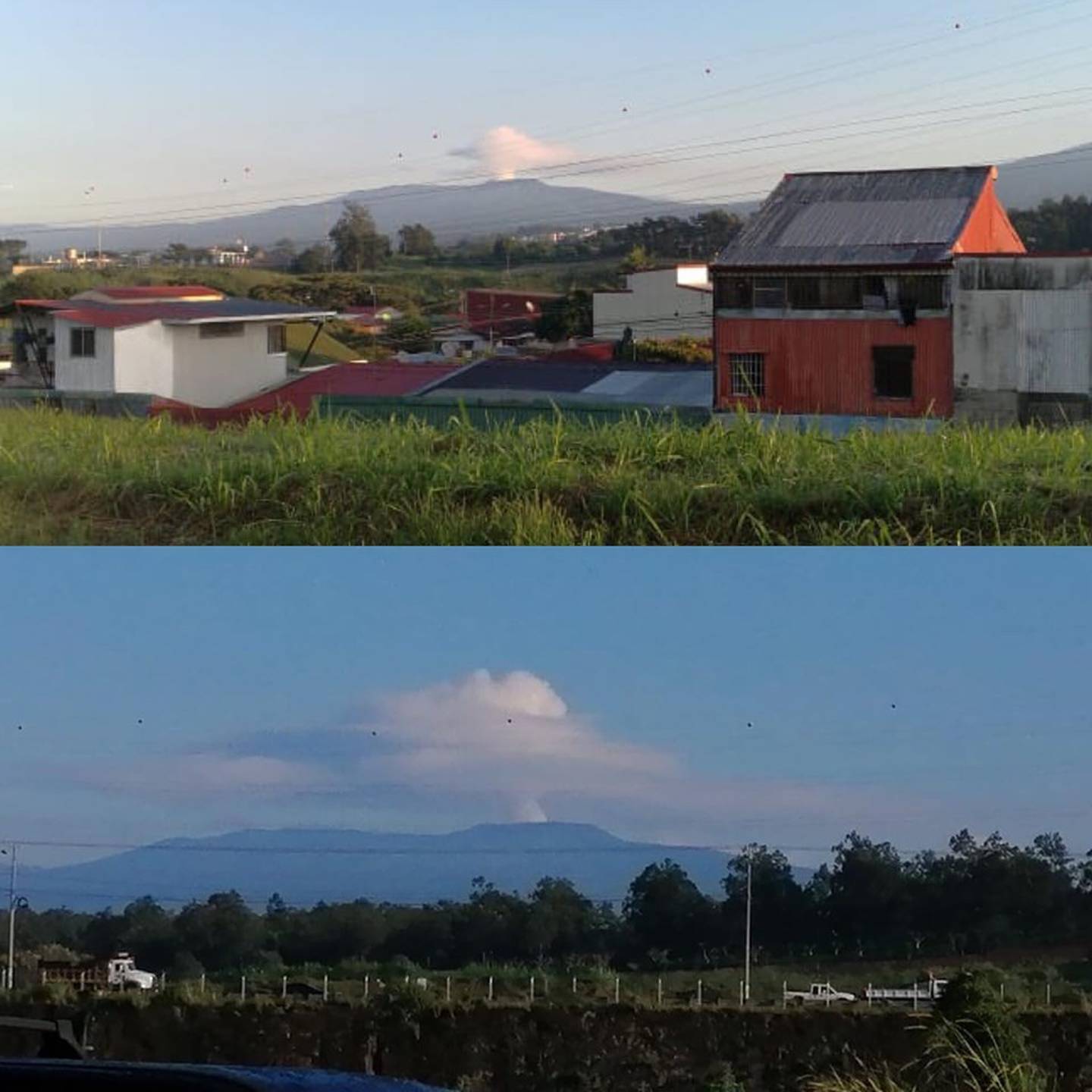 Volcán Poás lanza columnas de gases y vapor de agua el viernes 20 de setiembre del 2019