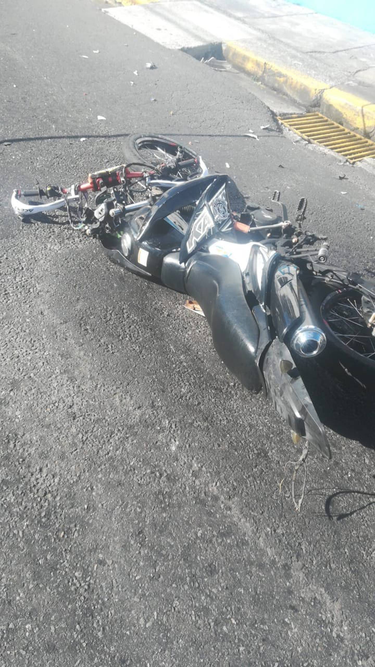 Motociclista fallecido en Heredia. Foto cortesía.