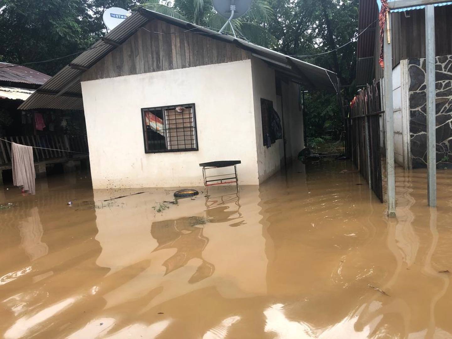 Inundaciones en Nosara de Guanacaste y Nicoya. Foto cortesía Guana Noticias.