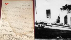 Subastan carta de pasajero latino del Titanic por una millonada... Esto escribió antes de tragedia