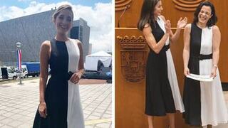 Periodista Laura Brenes usó mismo vestido que la reina Letizia de España en traspaso de poderes
