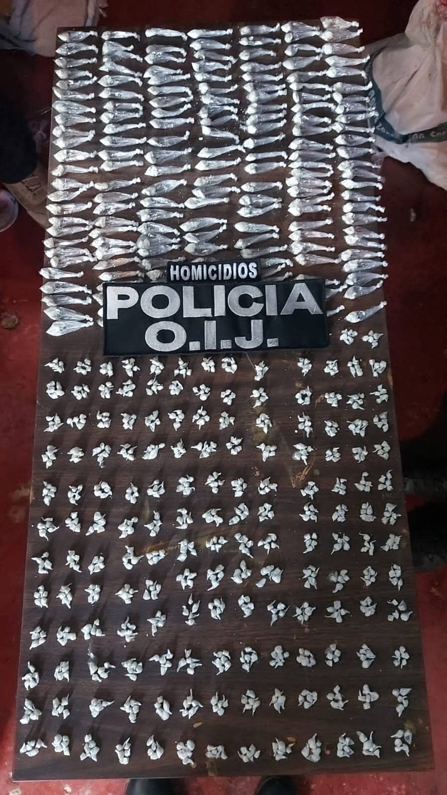Detenidos supuestos miembros de banda narco en Purral. Foto OIJ.