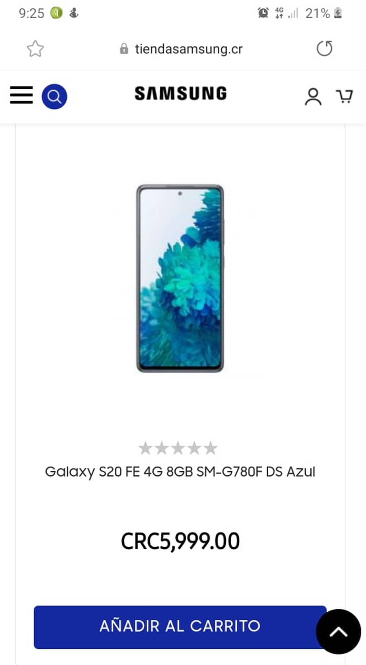 La página oficial en Internet para Costa Rica de la empresa Samsung, la cual es https://tiendasamsung.cr, agarró de majes a más de 50 ticos que el pasado viernes 18 de diciembre, creyeron comprar con todas las de la ley un modelo de teléfono celular.