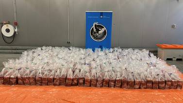 Holanda decomisa cocaína valorada en $176 millones enviada desde Costa Rica