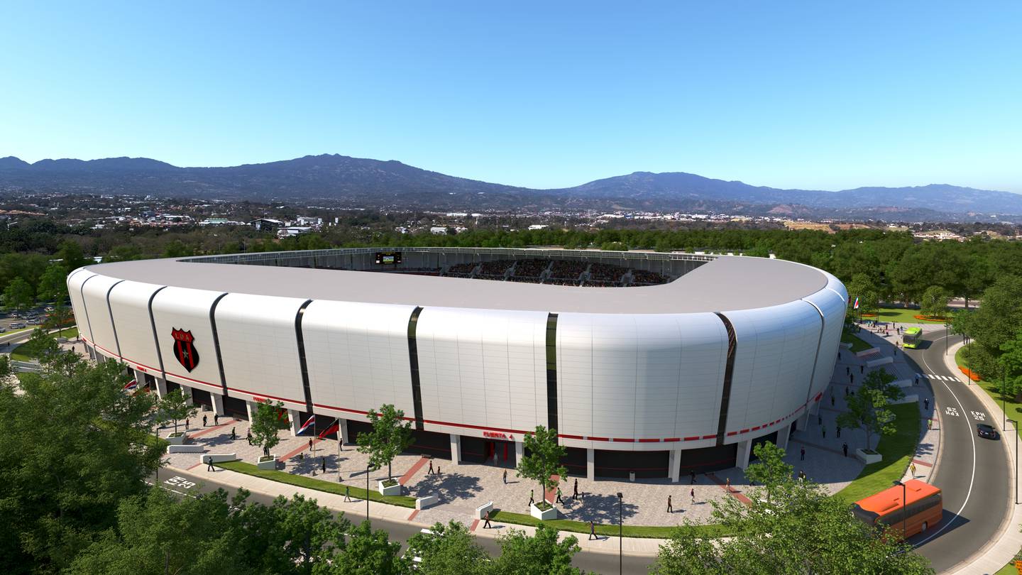Así lucirá el nuevo estadio de la Liga Deportiva Alajuelense. Prensa LDA.