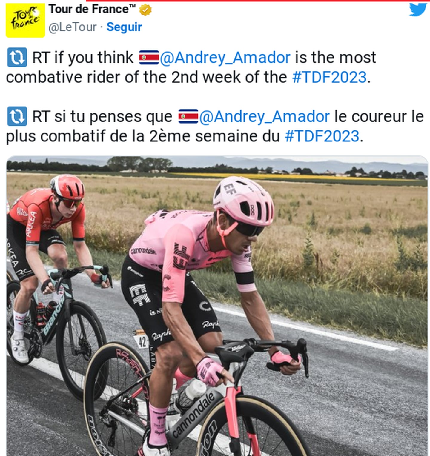 Andrey Amador, Tour de Francia