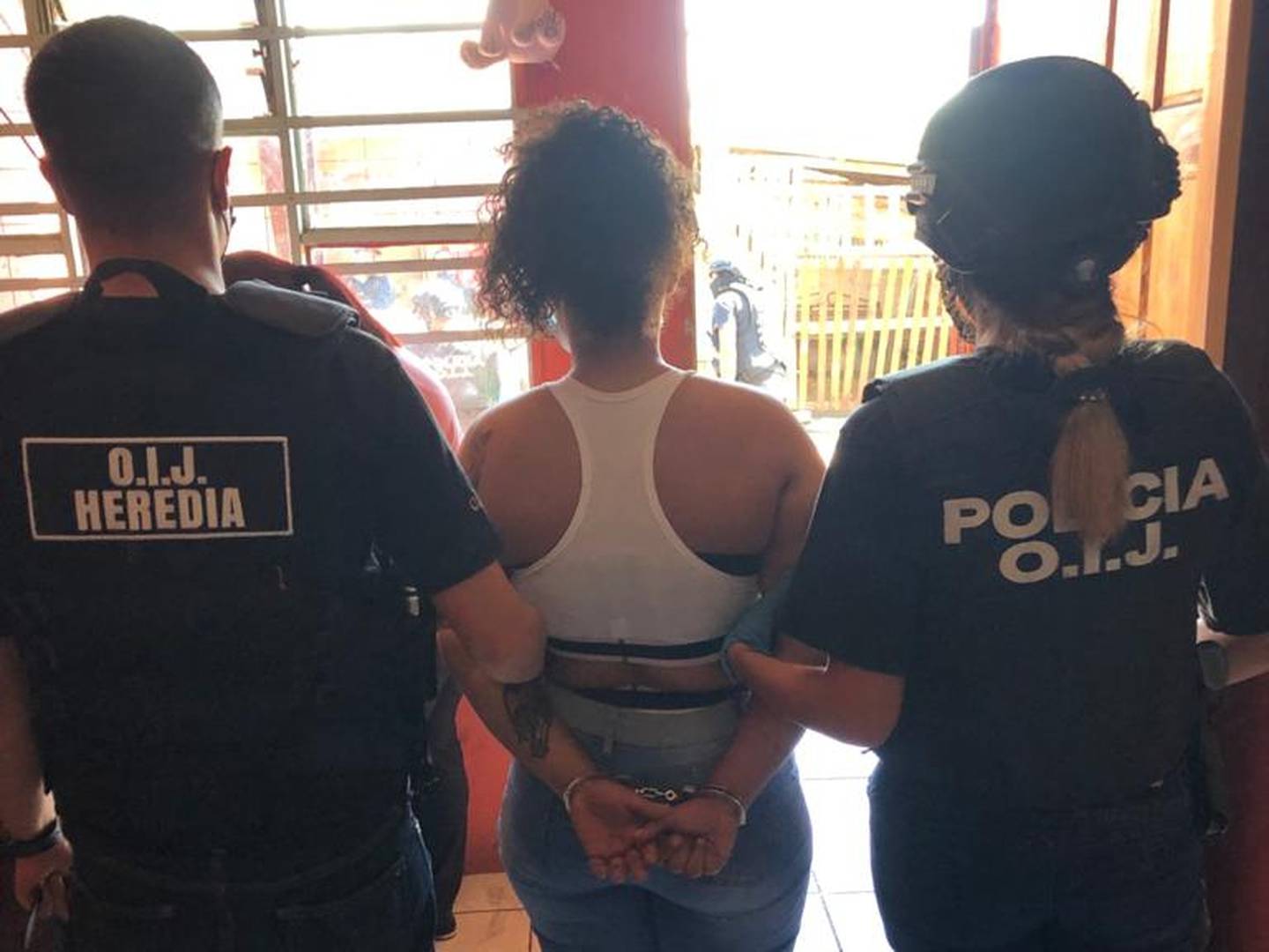 Detienen a dos mujeres sospechosas de asesinar a iraní en Santo Domingo de Heredia. Foto OIJ.