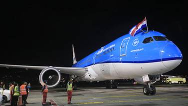 KLM inauguró su vuelo directo entre Costa Rica y Holanda