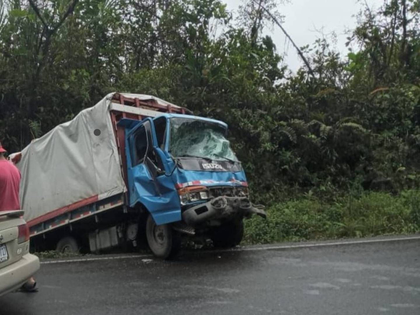 Choque entre dos camiones deja un hombre fallecido en la ruta 32. Foto Reyner Montero.