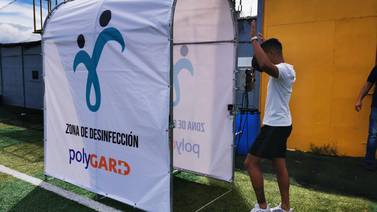 Video: Túnel desinfecta a jugadores de Guadalupe antes de entrenar