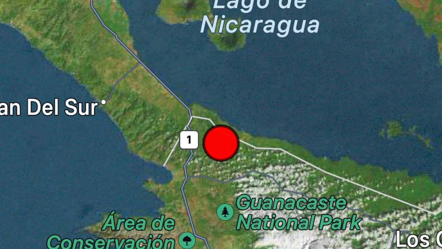 temblor en guanacaste