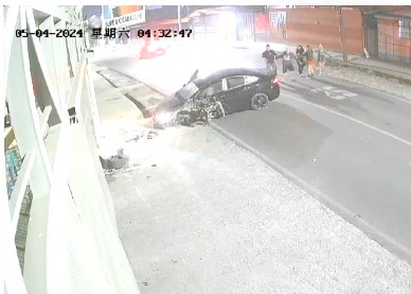 En un video se observa cómo ocurrió el accidente