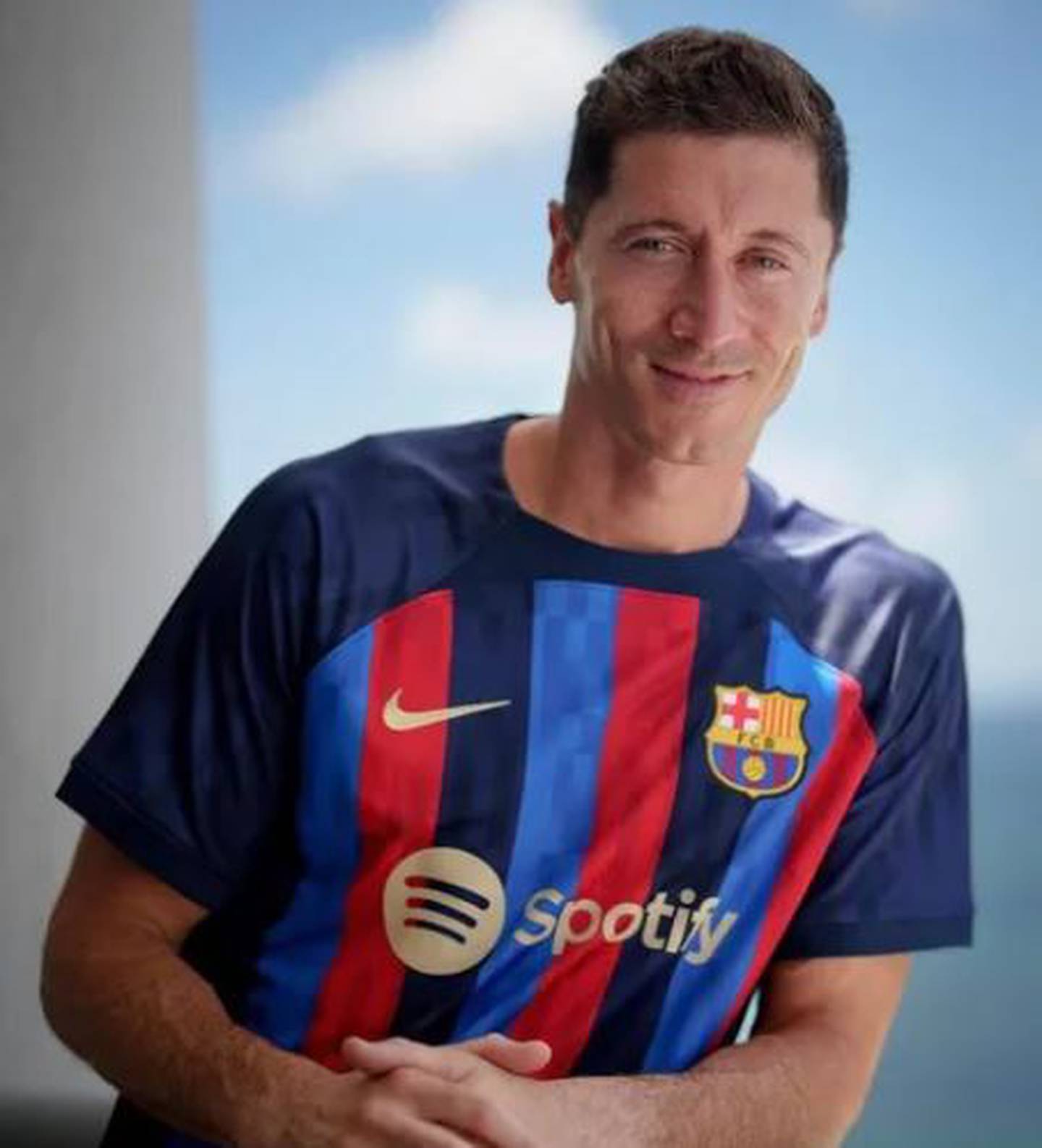 Robert Lewandowski, nuevo jugador del Barcelona. Instagram.