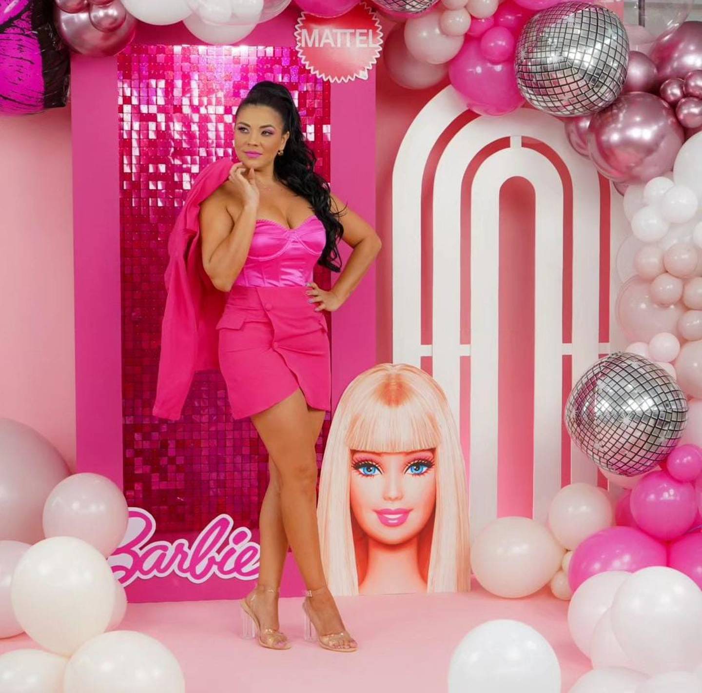 Natalia Rodríguez representa a la perfección el personaje de Barbie: está guapísima. Instagram.