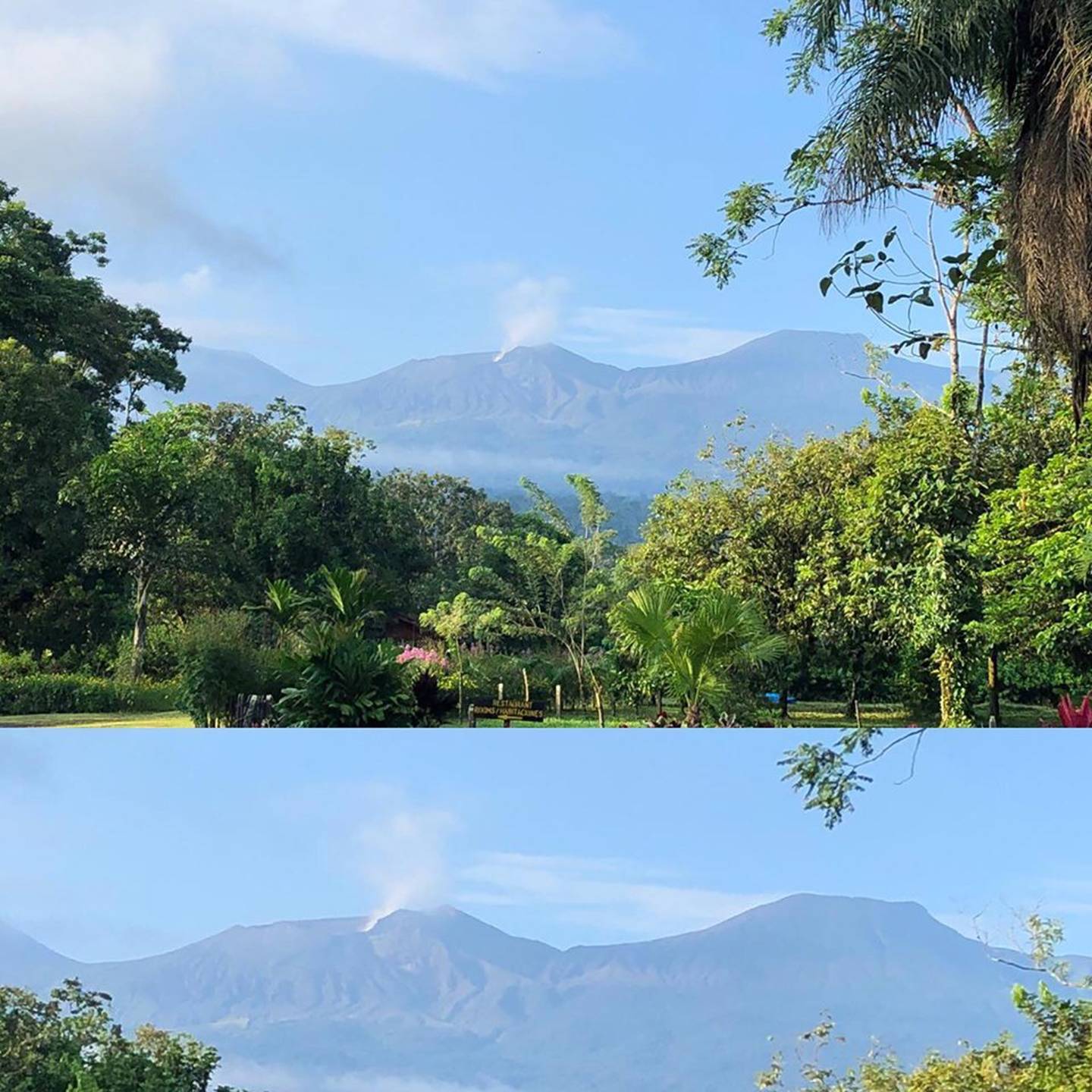Volcán Rincón de la Vieja lanza columnas de gases y vapor de agua el viernes 20 de setiembre del 2019