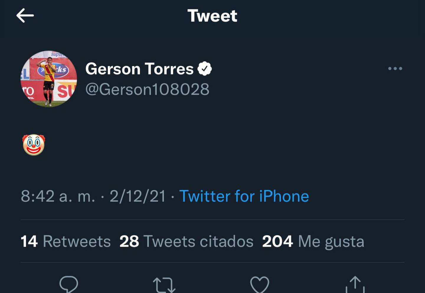 Gerson Torres, Twitter
