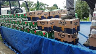 Policía decomisa 6.204 cervezas que serán destruidas