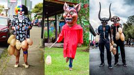 ¡Fiestas de Barva! Vuelven los tradicionales juegos con vejigas de cerdo y las mascaradas