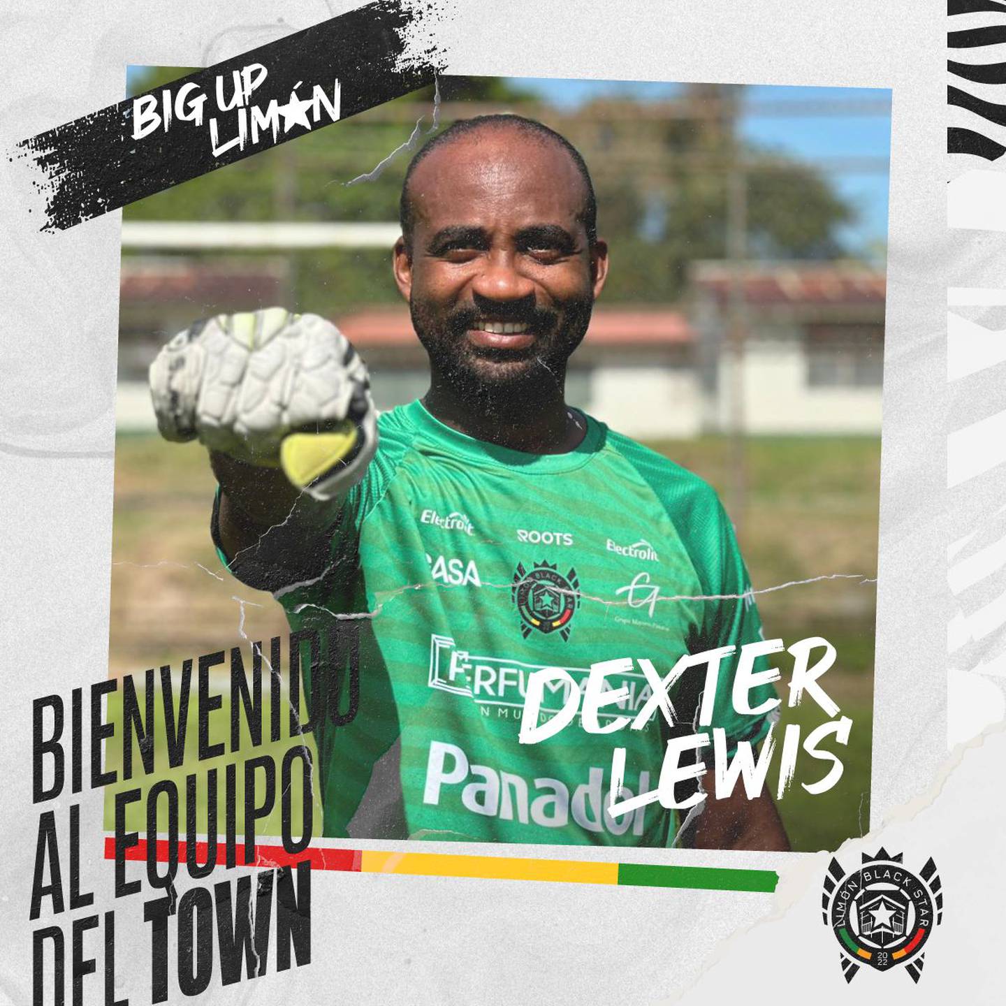 Dexter Lewis volverá al fútbol a sus 42 años. Foto: Prensa Limón Black Star