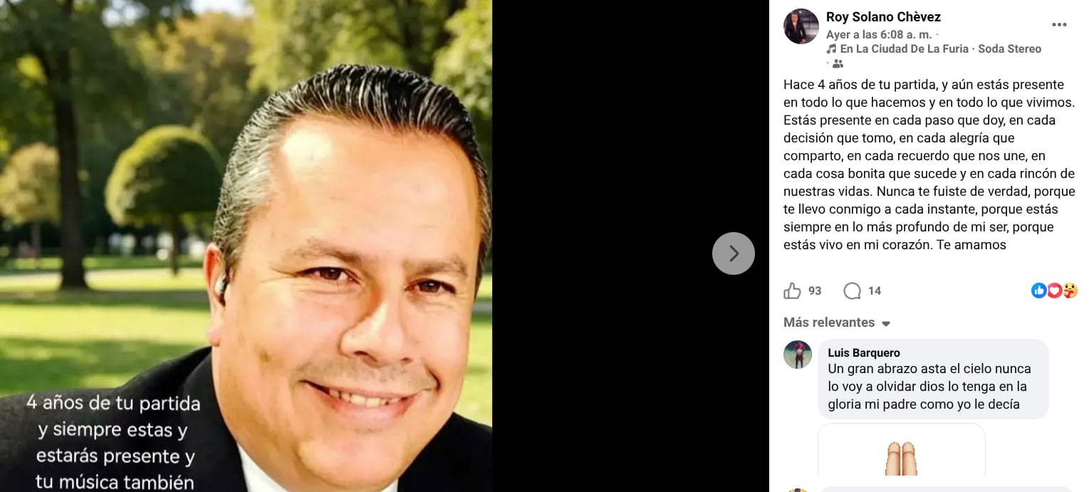 Roy Solano, periodista de Noticias Repretel, fallecido el 28 de junio de 2022