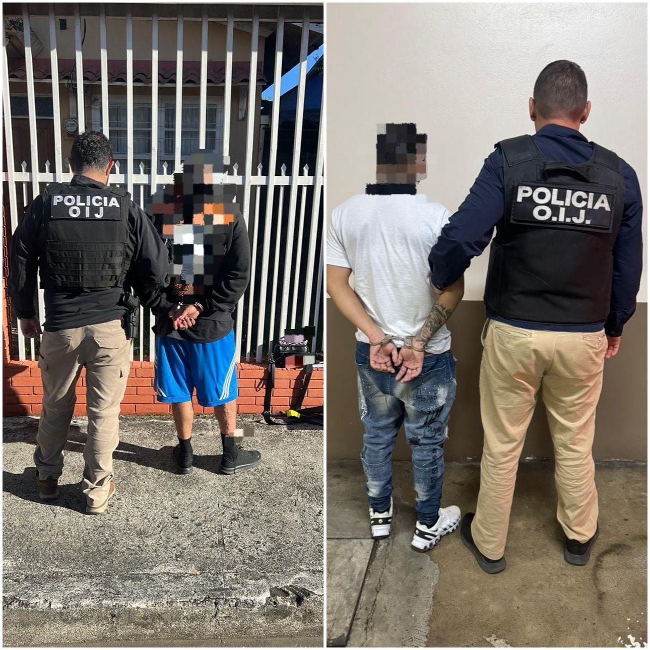 Agentes de la Sección de Homicidios del OIJ detuvieron a dos hombres sospechosos de matar de manera despiadada al abogado José Gerardo Pérez Fuentes, de 73 años. Foto: OIJ