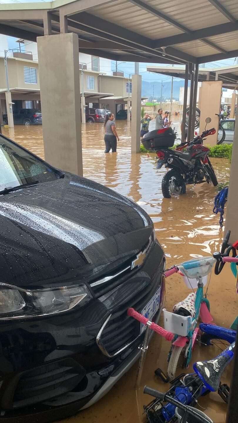 Afectaciones por lluvias e inundaciones en El Guarco. Foto Cartago Informa.