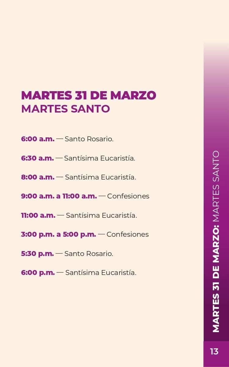 Actividades para Semana Santa