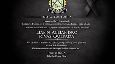 Colegio de joven asesinado en Liberia publica desgarrador mensaje de despedida