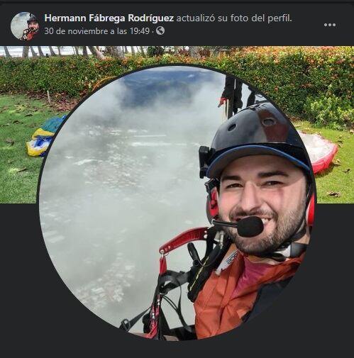 Joven de 27 años muere en accidente con paramotor en playa Esterillos en Parrita. Foto tomada de Facebook.