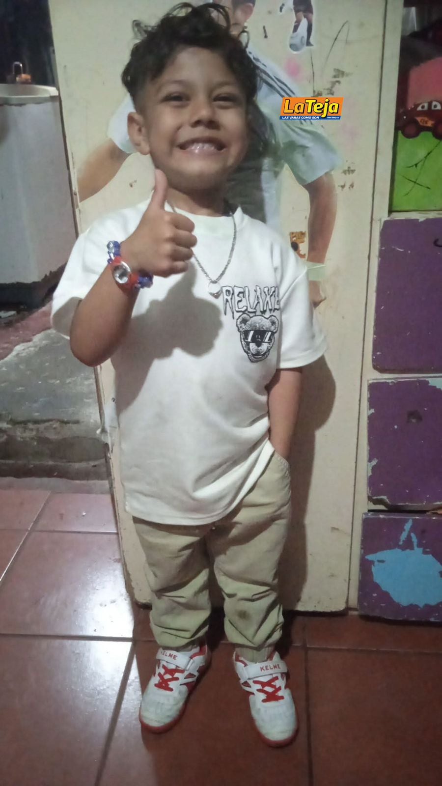 Leandro Jared Mangas Mangas, de 5 años, es el niño que cayó en una alcantarilla en Purral, de Goicoechea, y quien aún no aparece. Foto: Cortesía para La Teja