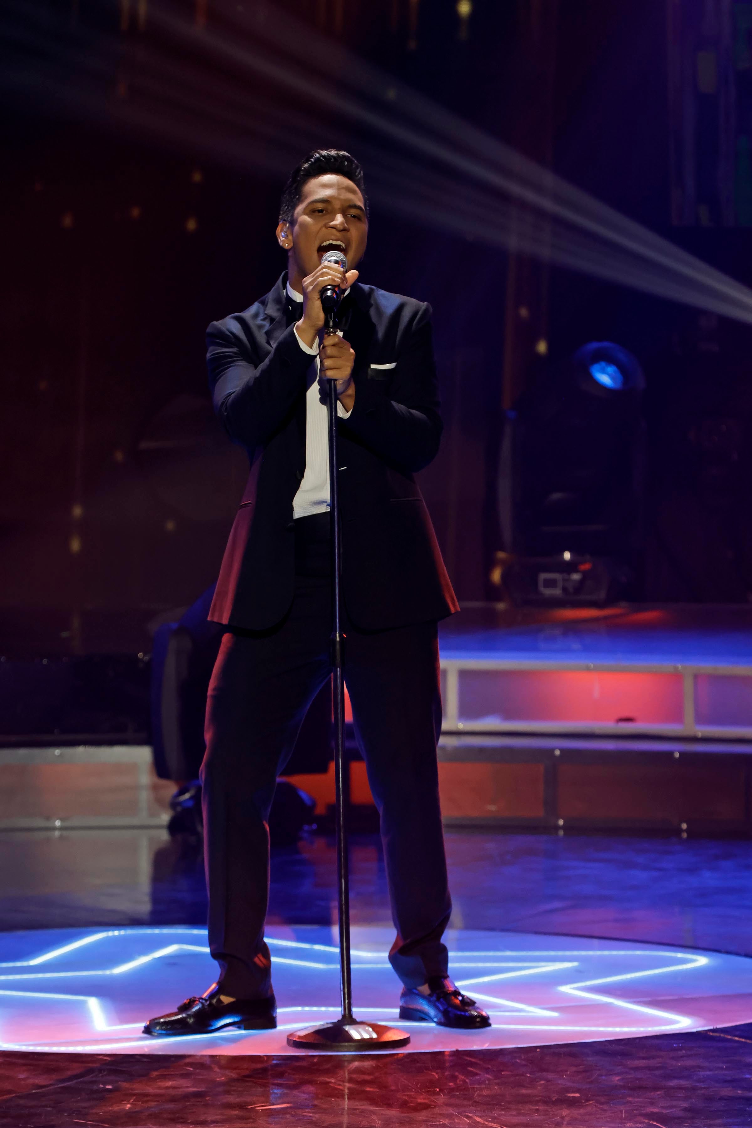 05/11/2023. Teletica, Sabana Oeste. Hora: 07:00 p.m. Gala número 10 de Nace una Estrella, grabada en el estudio Marco Picado de Teletica. En la foto, Jafet Jerez. Fotos: Mayela López