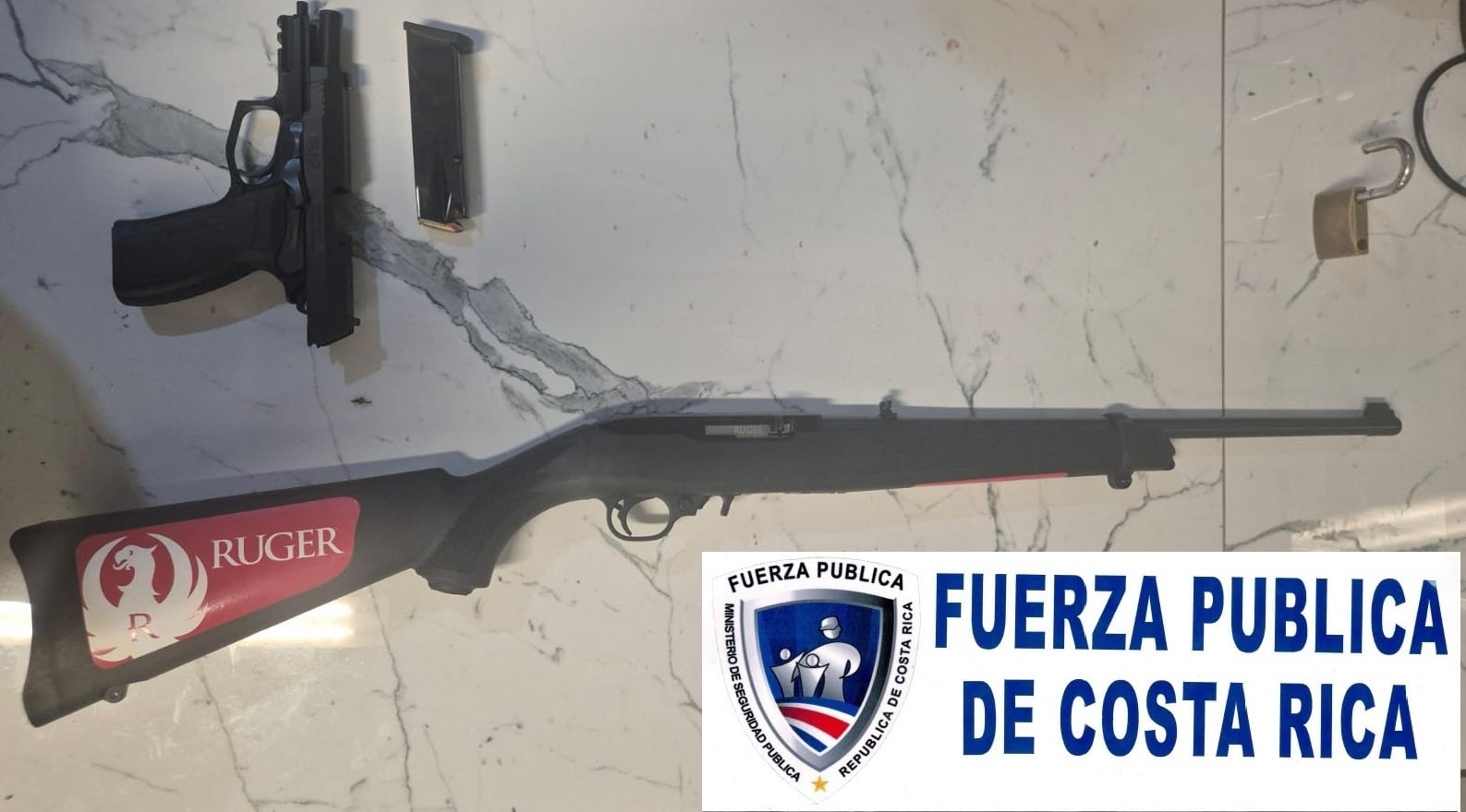 Sospechosos de violencia intrafamiliar detenido en Los Guido. Foto MSP.