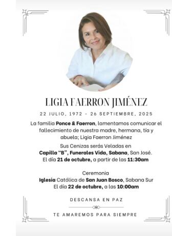 Despedida Ligia Faerrón